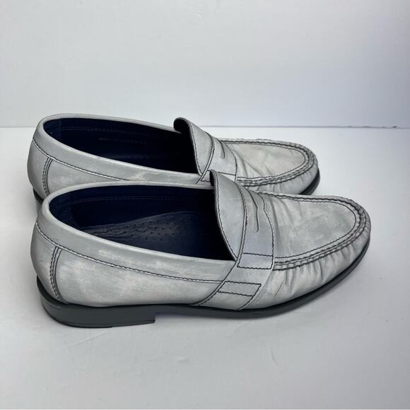 Cole Haan Nike Air Grey Silver Metallic Oxford Penny Loafer Men’s 9M main image 8